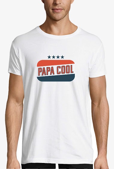 Wholesaler Kapsul - T-shirt  adulte Homme - Papa Cool Vintage