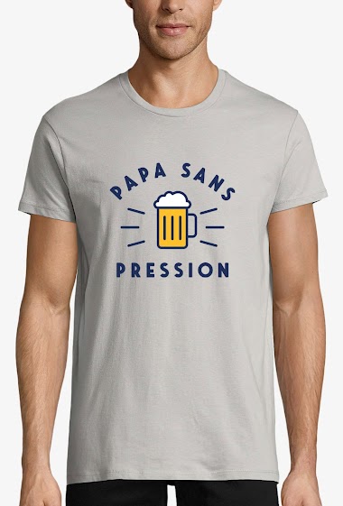 Wholesaler Kapsul - T-shirt adulte Homme - Papa sans pression