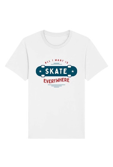 Großhändler Kapsul - T-shirt adulte Homme - skate everywhere