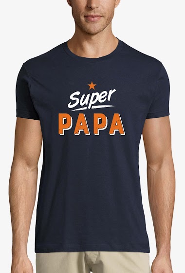 Wholesaler Kapsul - T-shirt  adulte Homme - Super Papa