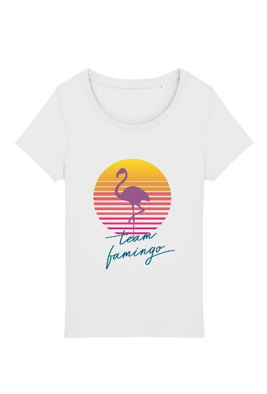 Großhändler Kapsul - T-shirt adulte Homme - Team flamingo