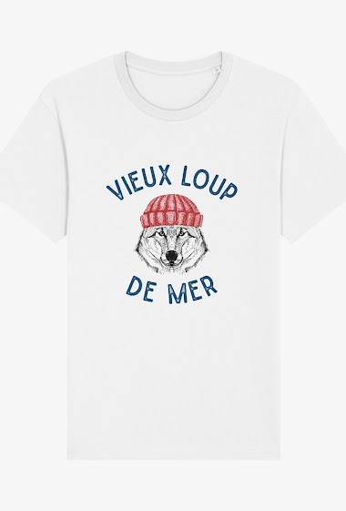 T shirt adulte Homme Vieux Loup de mer