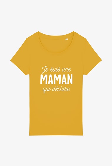 Grossiste Kapsul - T-shirt Adulte - Je suis une maman qui déchire