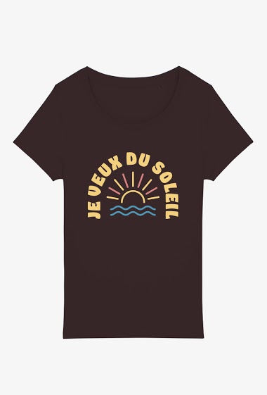 Grossiste Kapsul - T-shirt Adulte - Je veux du soleil.