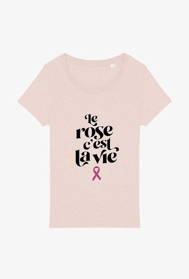 Mayorista Kapsul - T-shirt Adulte - Le rose c'est la vie