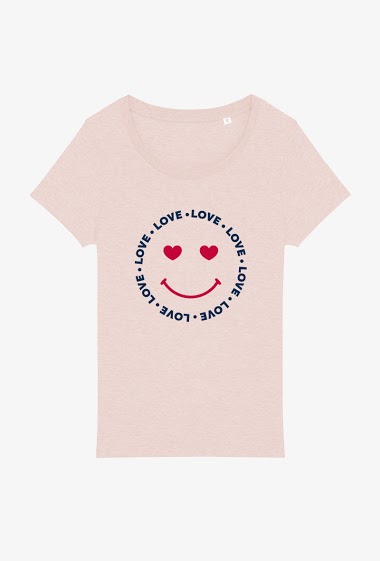 Mayorista Kapsul - T-shirt Adulte - Love smiley