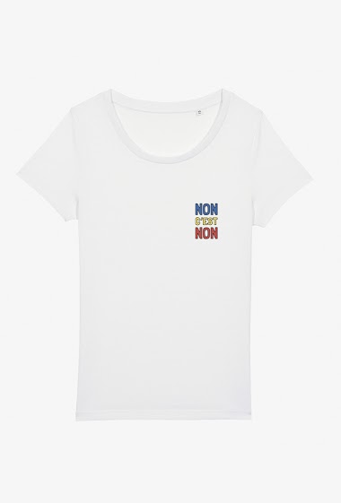 Mayorista Kapsul - T-shirt adulte - Non c'est non