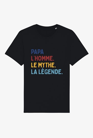 Mayoristas Kapsul - T-shirt Adulte - Papa, l'homme, le mythe…