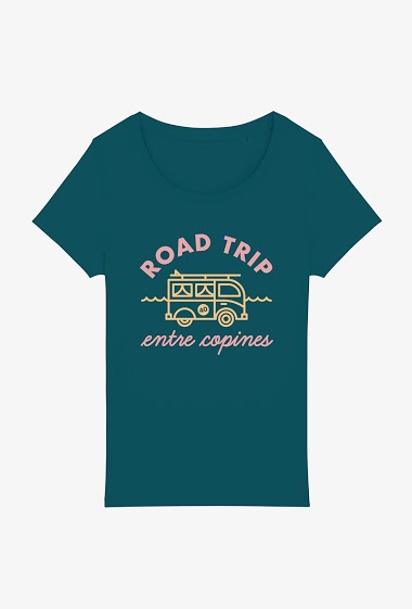 Wholesaler Kapsul - T-shirt adulte - Road trip entre copines