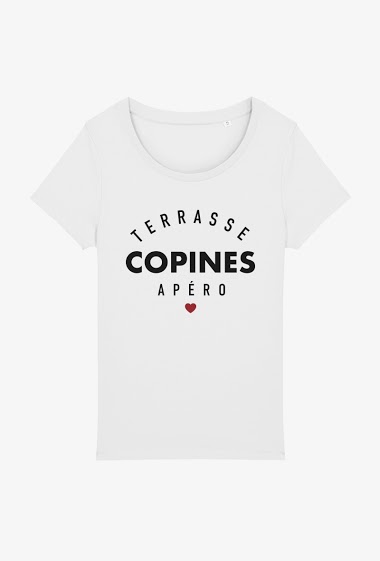 Grossiste Kapsul - T-shirt adulte - Terrasse copines apéro