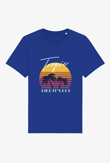 Mayorista Kapsul - T-shirt Adulte - Tropic like it's hot retro