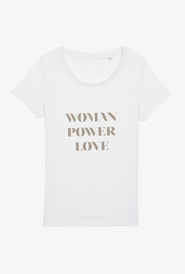Mayorista Kapsul - T-shirt adulte - Woman power love