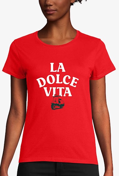 Wholesaler Kapsul - T-shirt bio adulte Femme -La Dolce Vita