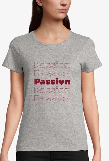 Wholesaler Kapsul - T-shirt bio adulte Femme - Passion infini