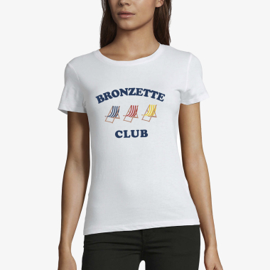 Grossiste Kapsul - T-shirt Femme - Bronzette Club