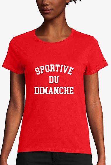 Mayorista Kapsul - T-shirt coton bio adulte Femme - Sportive du Dimanche