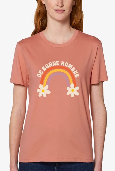 Wholesaler Kapsul - T-shirt Coton bio SS adulte Femme - De bonne humeur