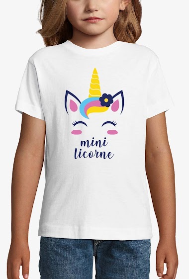 Großhändler Kapsul - T-shirt  enfant Fille  - Mini licorne