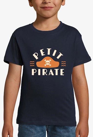 Grossiste Kapsul - T-shirt  enfant Garçon  - Petit pirate