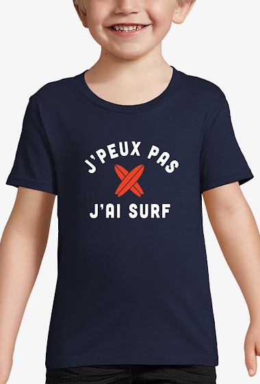 Wholesaler Kapsul - T-shirt  enfant - J'peux pas j'ai surf