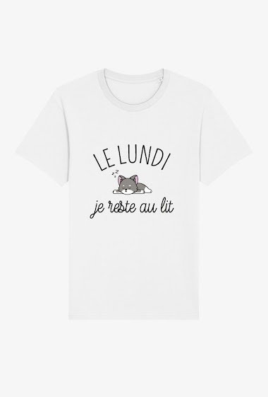 Großhändler Kapsul - T-shirt enfant - Le lundi, je reste au lit