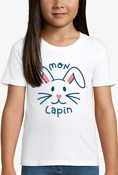 Großhändler Kapsul - T-shirt  enfant - Mon lapin