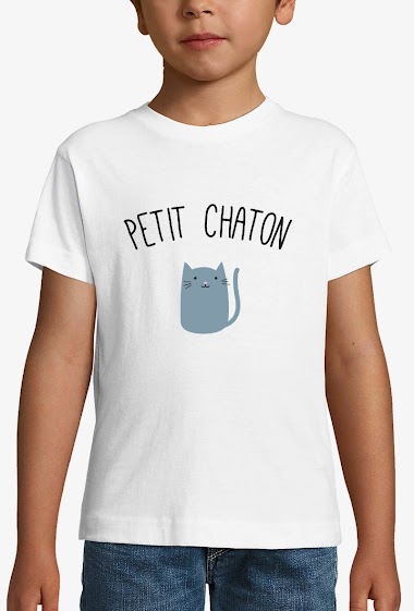 Großhändler Kapsul - T-shirt   Enfant - Petit Chaton
