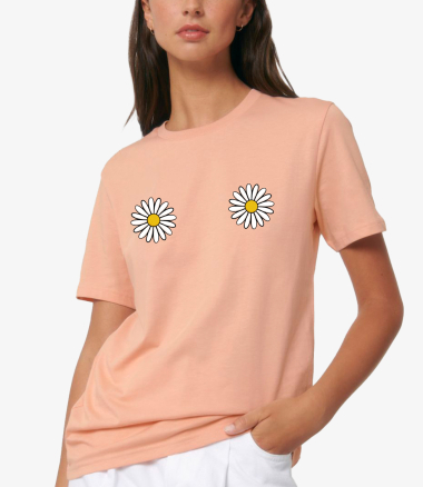 Großhändler Kapsul - Damen-T-Shirt - Flower Boobs