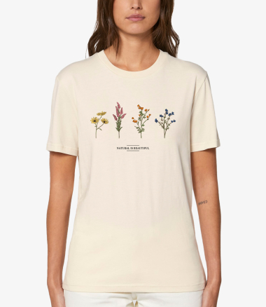 Grossiste Kapsul - T-shirt Femme Natural is beautiful
