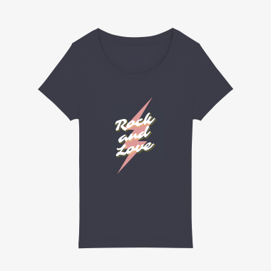 Mayorista Kapsul - Camiseta mujer - Rock y amor