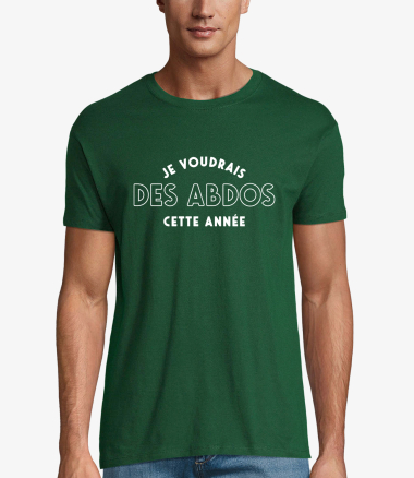 Grossiste Kapsul - T-shirt homme - Je voudrais des abdos