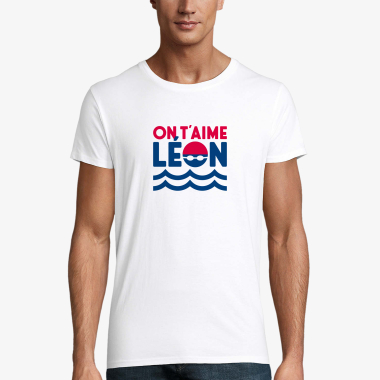 Grossiste Kapsul - T-shirt Homme - On t'aime Léon