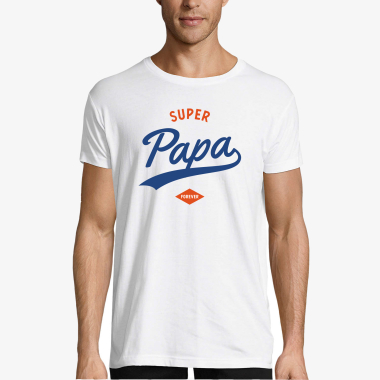 Grossiste Kapsul - T-shirt Homme - Super papa forever