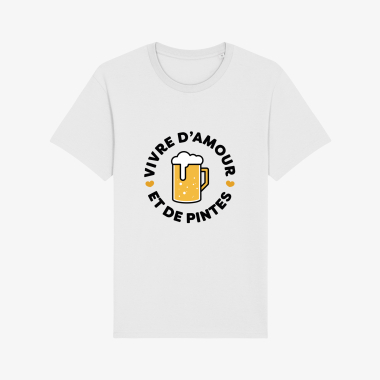 Wholesaler Kapsul - Men's T-shirt live on love and pints