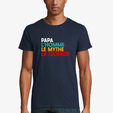 Großhändler Kapsul - T-Shirt Papa, der Mann, der Mythos, die Legende