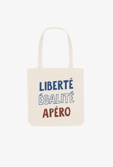 Wholesaler Kapsul - Tote bag - Liberté égalité apéro