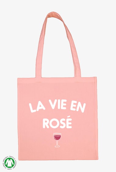 Wholesaler Koloris - Fashion Rose Tote Bag - Pink