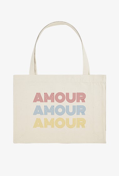 Grossiste Kapsul - Tote bag XXL - Amour amour amour