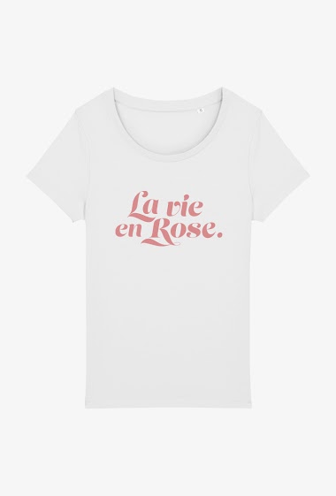 Wholesaler Kapsul - T-shirt Adulte - La vie en rose.