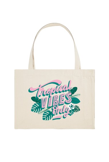 Grossiste Kapsul - Totebag XXL adulte - Tropical Vibes only