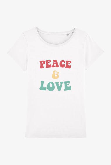 Grossiste Kapsul - TS Adulte Blanc - Peace and love