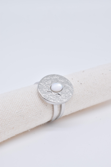 Großhändler Kapyco - Océanne-Ring aus Silberstahl
