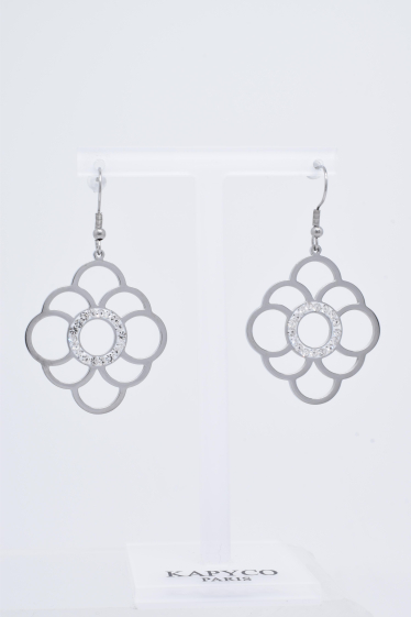 Wholesaler Kapyco - Stainless steel flower earrings