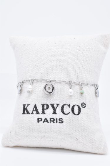 Grossiste Kapyco - Bracelet en acier argenté