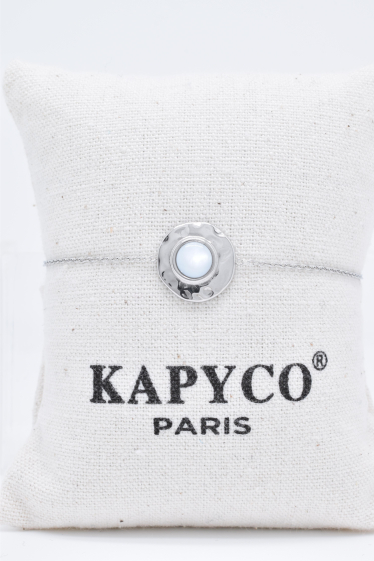 Großhändler Kapyco - Silbernes Stahlarmband