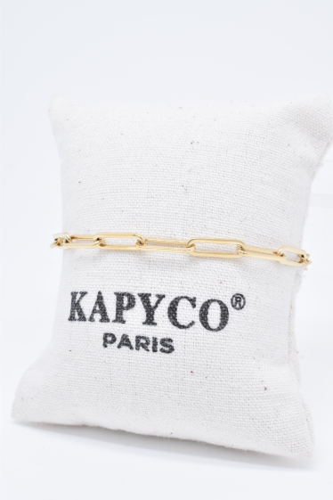 Grossiste Kapyco - Bracelet en acier doré