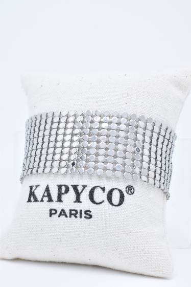 Grossiste Kapyco - Bracelet en acier inoxydable argenté