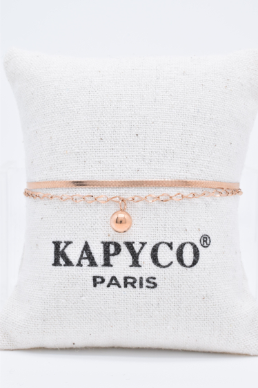Wholesaler Kapyco - Rose steel bracelet