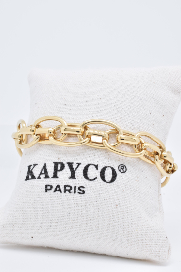 Wholesaler Kapyco - Large stainless steel mesh bracelet