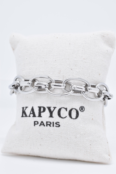 Wholesaler Kapyco - Large stainless steel mesh bracelet